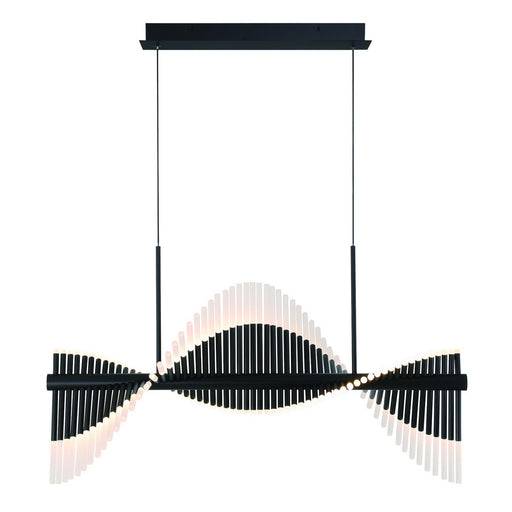 Voltik 120-Light 39.5" Linear Pendant in Matte Black