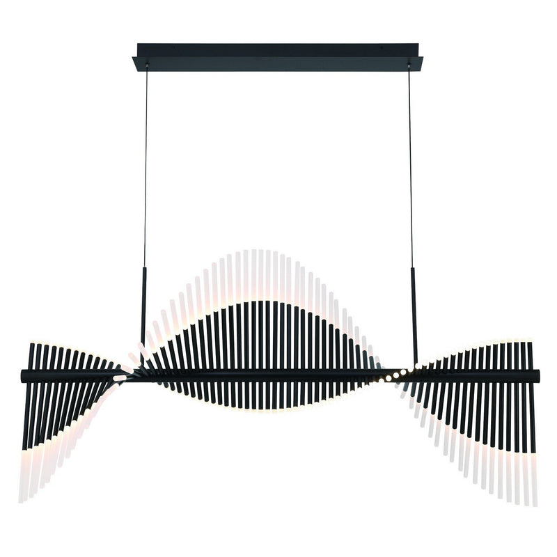 Voltik 144-Light 59" Linear Pendant in Matte Black