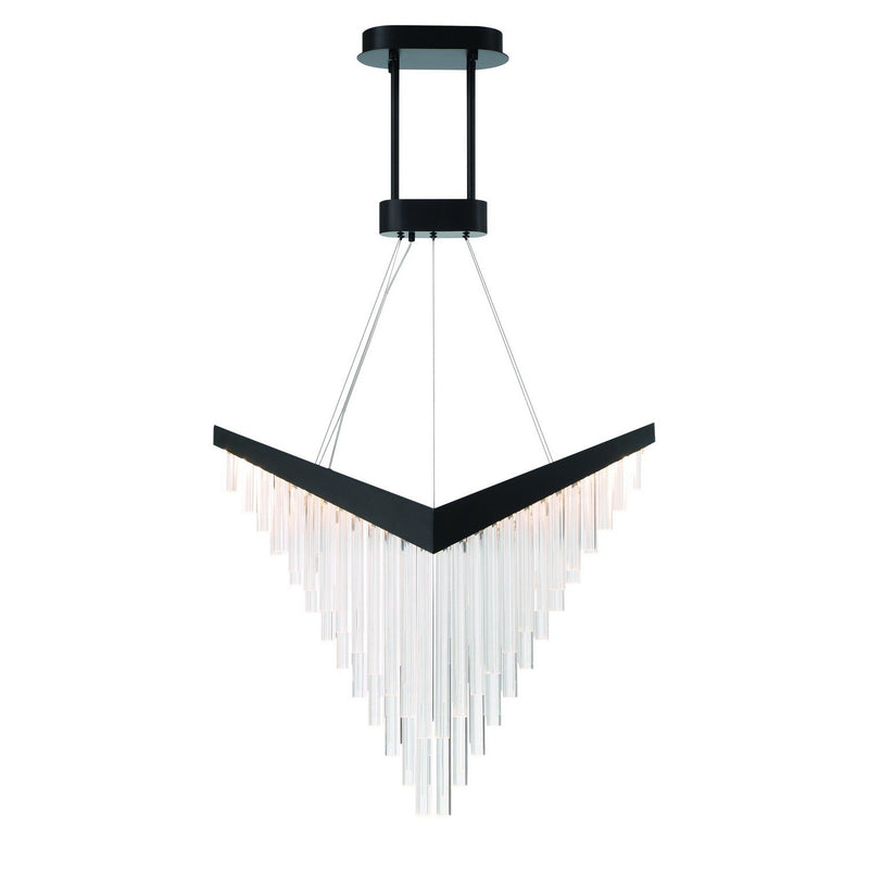 Vivien 16" LED Pendant in Matte Black