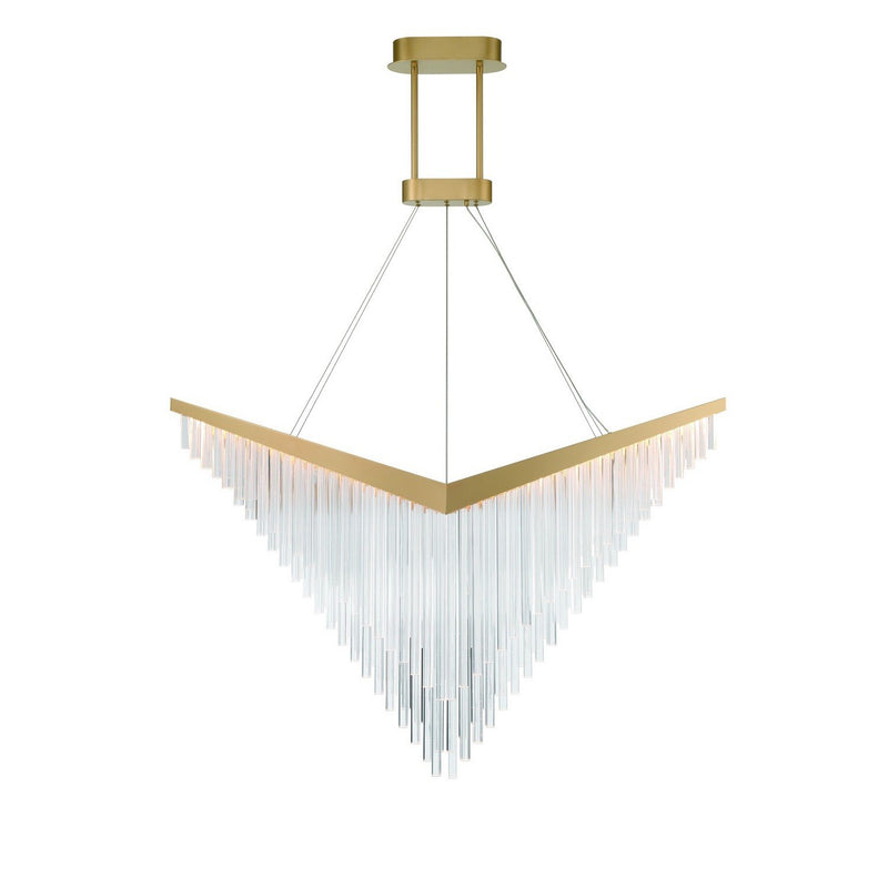 Vivien 24" LED Pendant in Matte Gold