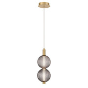 Palmas 2-Light 6" Pendant in Gold