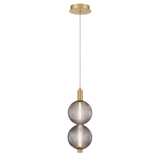 Palmas 2-Light 6" Pendant in Gold