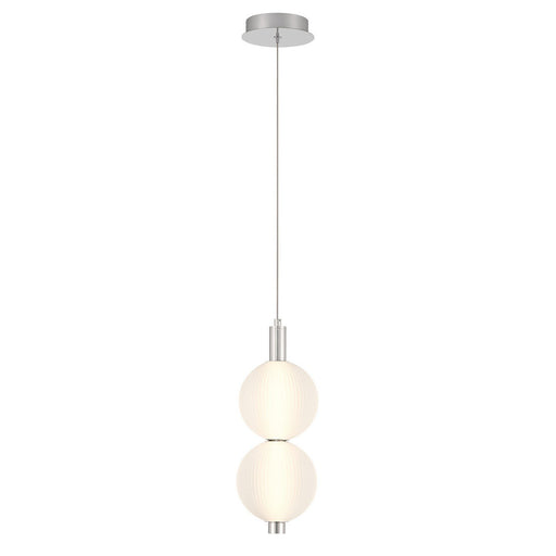 Palmas 2-Light 6" Pendant in Polished Nickel