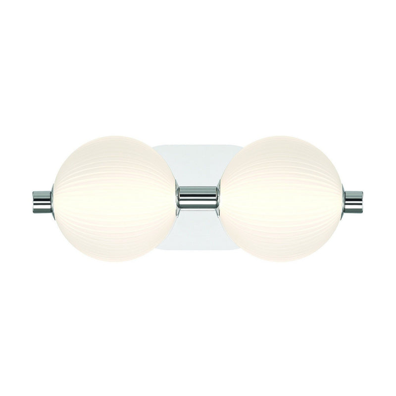 Palmas 2-Light 15" Bath Vanity Light in Polished Nickel