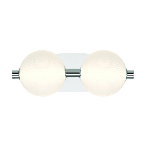 Palmas 2-Light 15" Bath Vanity Light in Polished Nickel