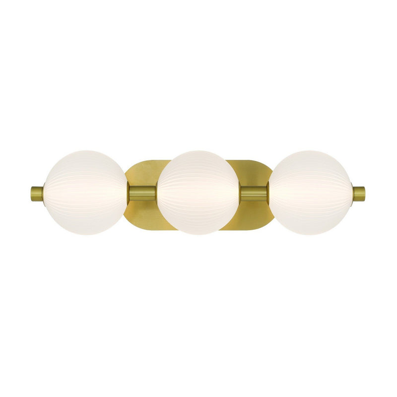Palmas 3-Light 22.5" Bath Vanity Light in Gold