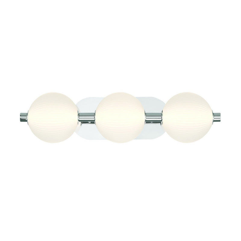 Palmas 3-Light 22.5" Bath Vanity Light in Polished Nickel