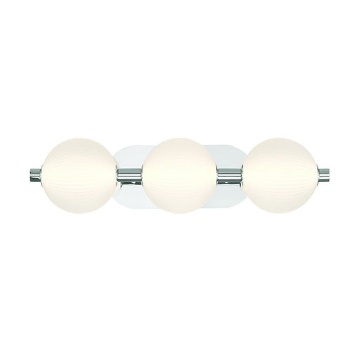 Palmas 3-Light 22.5" Bath Vanity Light in Polished Nickel