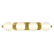 Palmas 4-Light 30" Bath Vanity Light in Gold