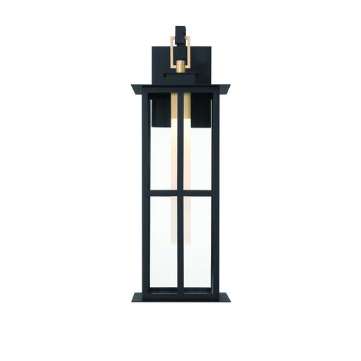 Greyson 22" Outdoor Wall Light in Brass-Black Mix
