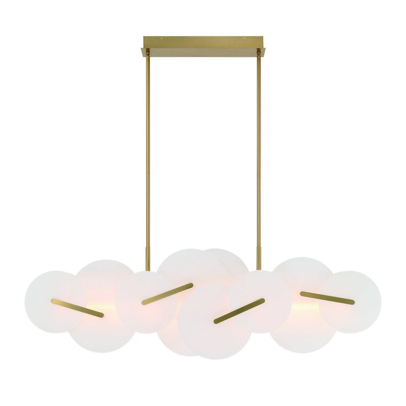 Nuvola 56" Linear Pendant in Gold
