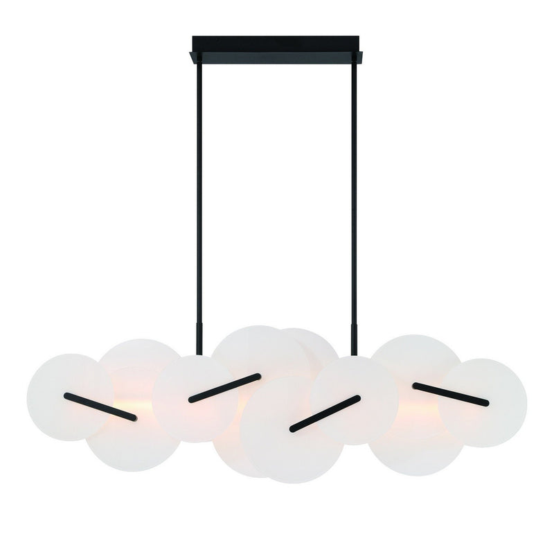 Nuvola 56" Linear Pendant in Matte Black