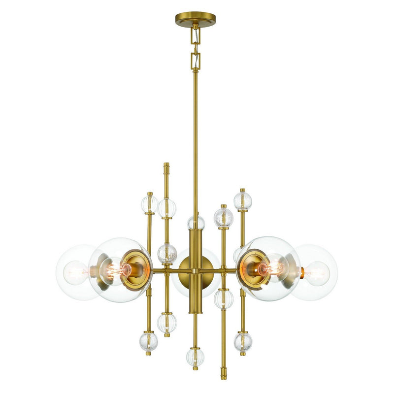 Traiton 5-Light 36" Chandelier in Gold