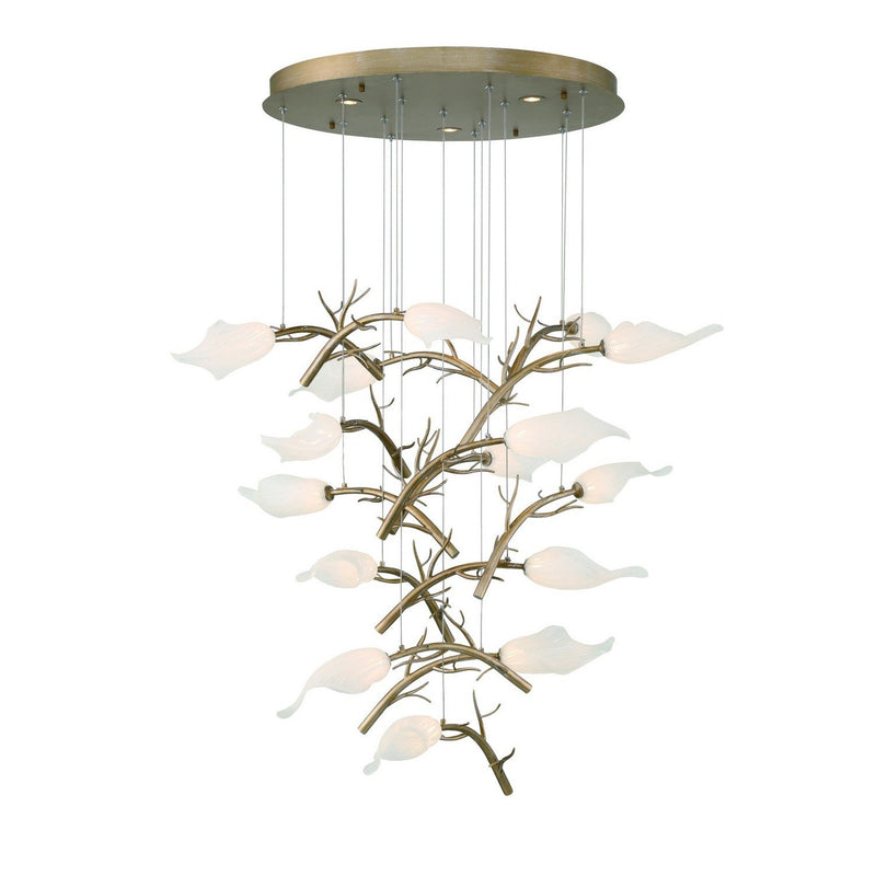 Matera 15-Light 27.5" Chandelier in Antique Gold