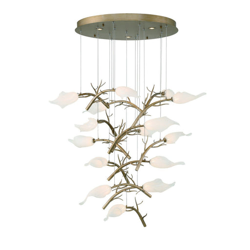 Matera 15-Light 27.5" Chandelier in Antique Gold