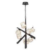 Thorah 7-Light 27" LED Chandelier in Matte Graphite