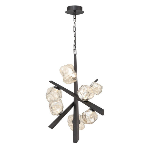 Thorah 7-Light 27" LED Chandelier in Matte Graphite