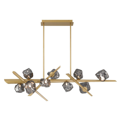 Thorah 9-Light 58.5" Linear Pendant in Matte Gold