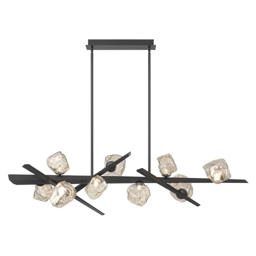 Thorah 9-Light 58.5" Linear Pendant in Matte Graphite