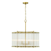 Glasbury 6-Light 24" Pendant in Gold