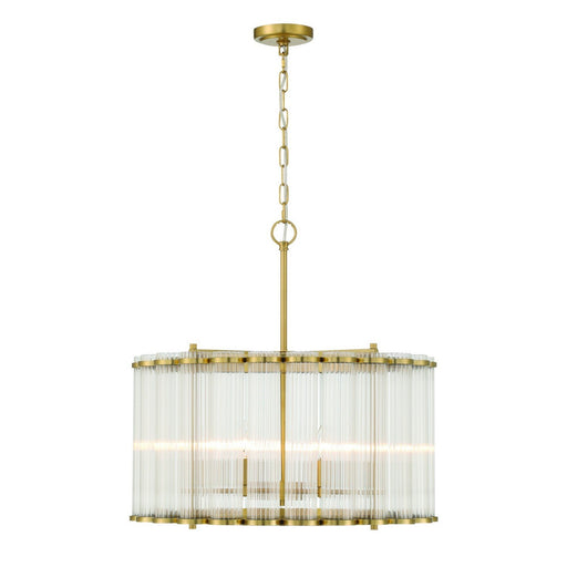 Glasbury 6-Light 24" Pendant in Gold
