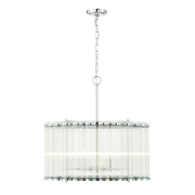 Glasbury 6-Light 24" Pendant in Polished Nickel