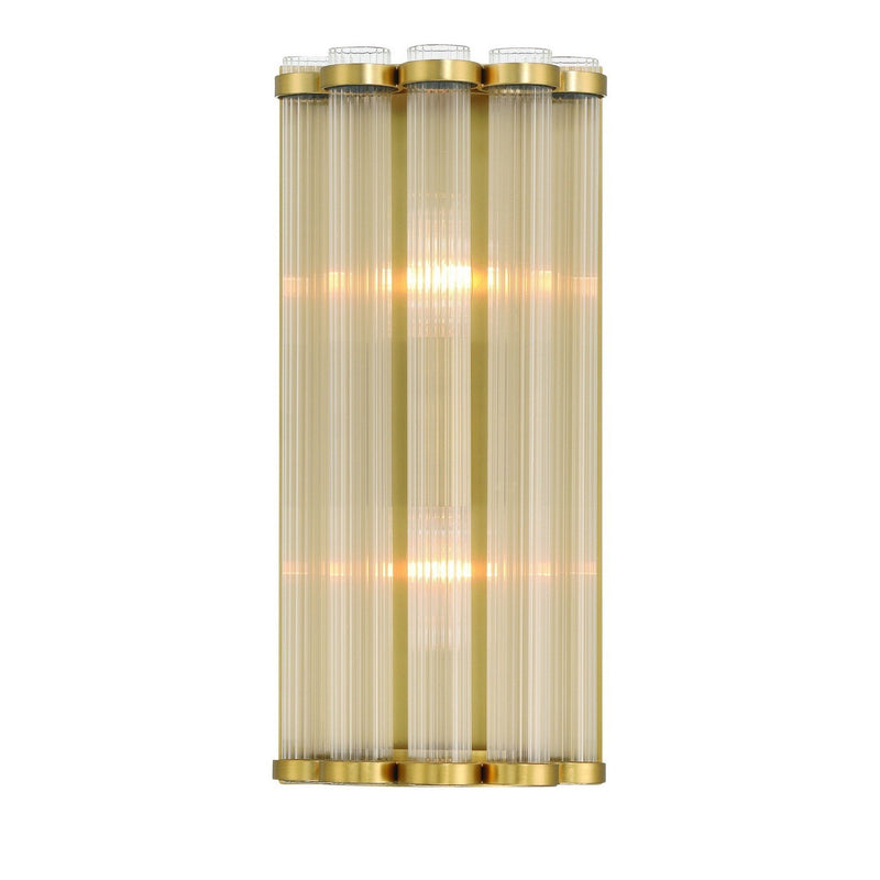 Glasbury 2-Light 14" Wall Sconce in Gold