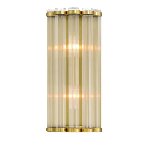 Glasbury 2-Light 14" Wall Sconce in Gold