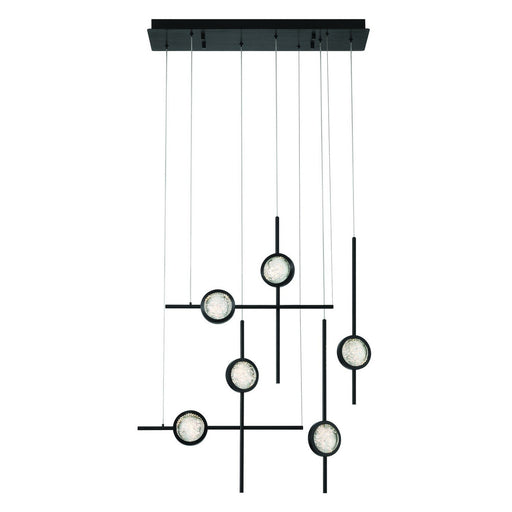 Barletta 6-Light 31.5" Linear Pendant in Anodized Black