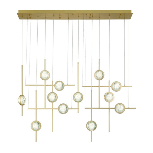 Barletta 12-Light 53" Linear Pendant in Anodized Gold
