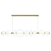 Atomo 3-Light 73.5" Linear Pendant in Gold