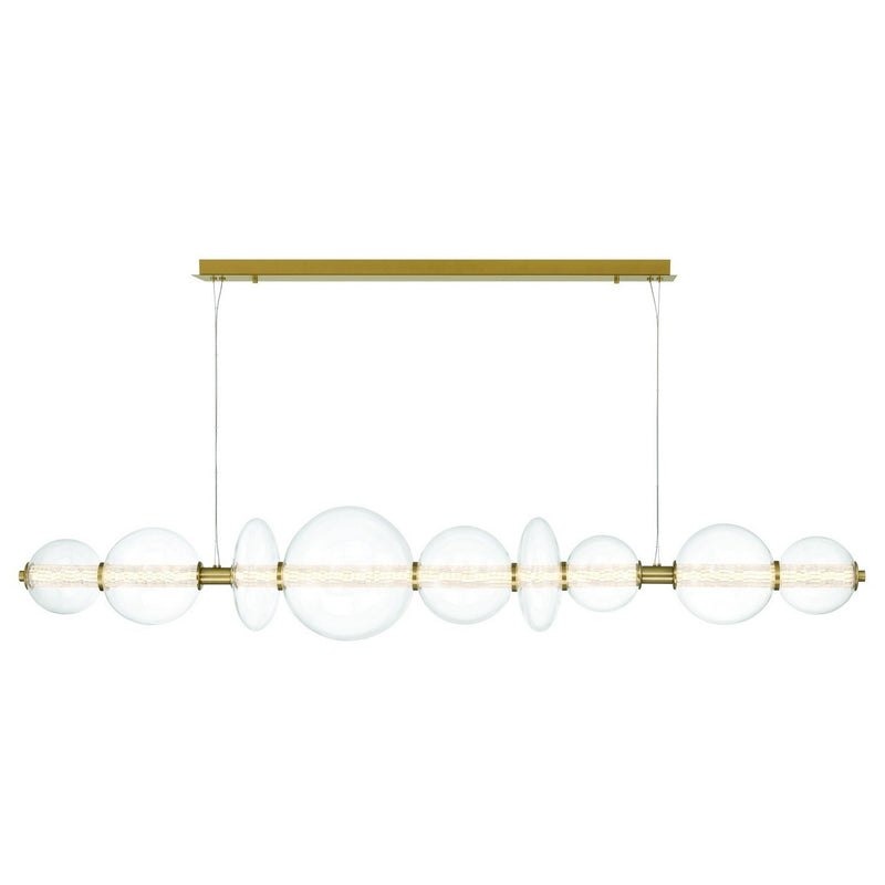 Atomo 3-Light 73.5" Linear Pendant in Gold