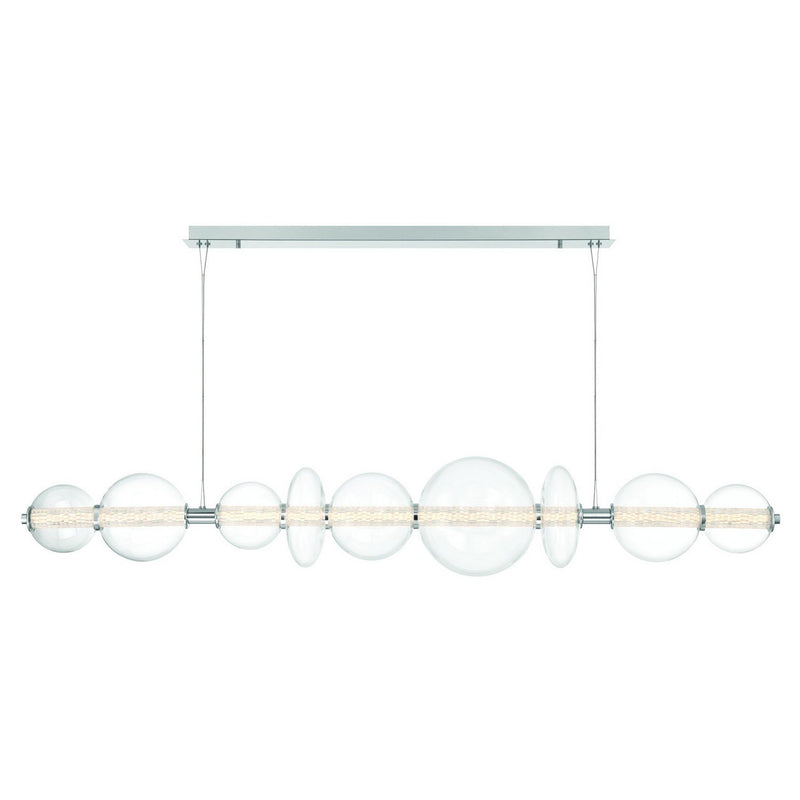 Atomo 3-Light 73.5" Linear Pendant in Chrome