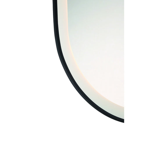 Sara 24" x 36" LED Vanity Mirror in Matte Black