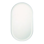 Sara 24" x 42" Oval LED Vanity Mirror in Matte Silver