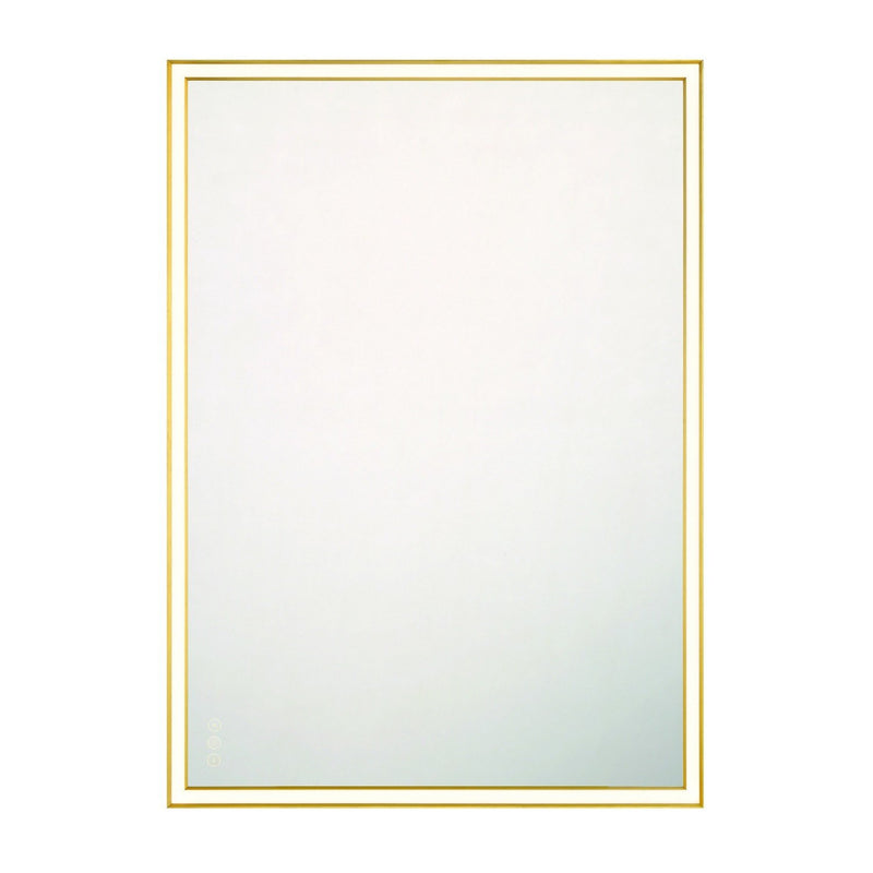 Nixon 30" x 42" LED Vanity Mirror in Anodized Gold