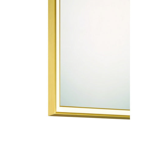 Nixon 32" x 32" LED Vanity Mirror in Anodized Gold