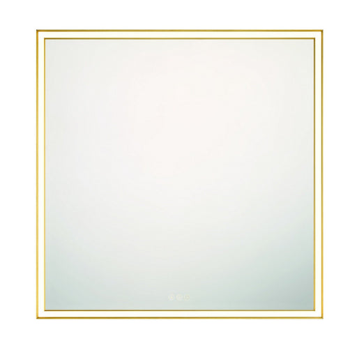 Nixon 36" x 36" LED Vanity Mirror in Anodized Gold