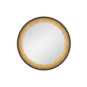Anya 30" Round LED Vanity Mirror in Anodized Black