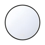 Cerissa 30" Round LED Vanity Mirror in Anodized Black
