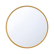Cerissa 30" Round LED Vanity Mirror in Anodized Gold