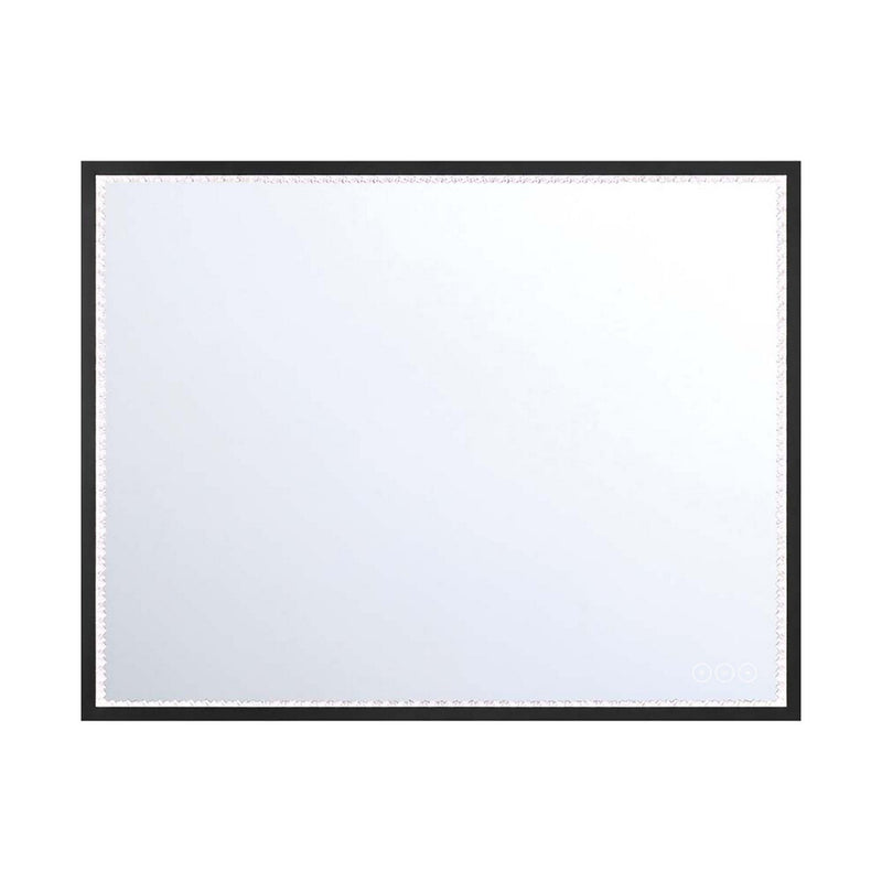 Cerissa 36" x 28" LED Vanity Mirror in Anodized Black