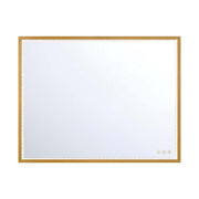 Cerissa 36" x 28" LED Vanity Mirror in Anodized Gold