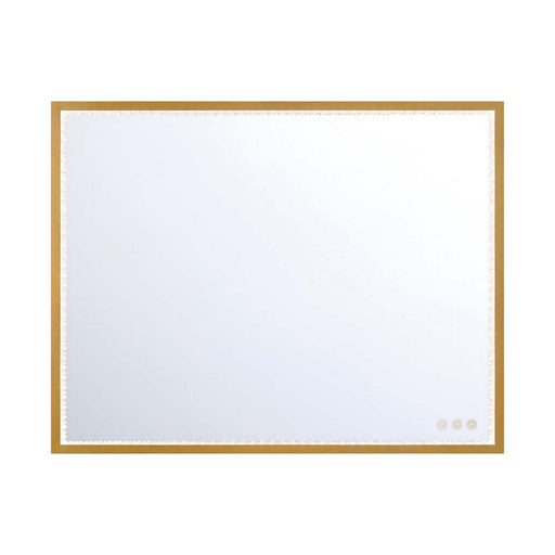 Cerissa 36" x 28" LED Vanity Mirror in Anodized Gold