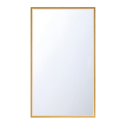 Cerissa 32" x 54" LED Vanity Mirror in Anodized Gold