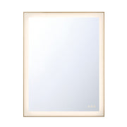 Lenora 28" x 36" LED Vanity Mirror in Anodized Gold