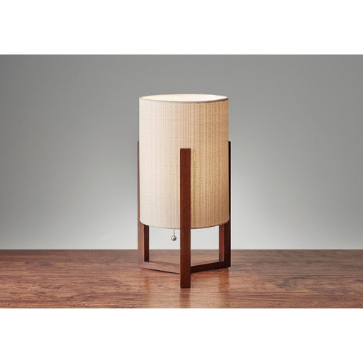 Quinn 17" Table Lamp in Walnut Birch Wood