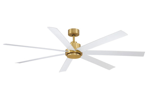 Pendry 72" Ceiling Fan in Brushed Satin Brass / Matte White Blades