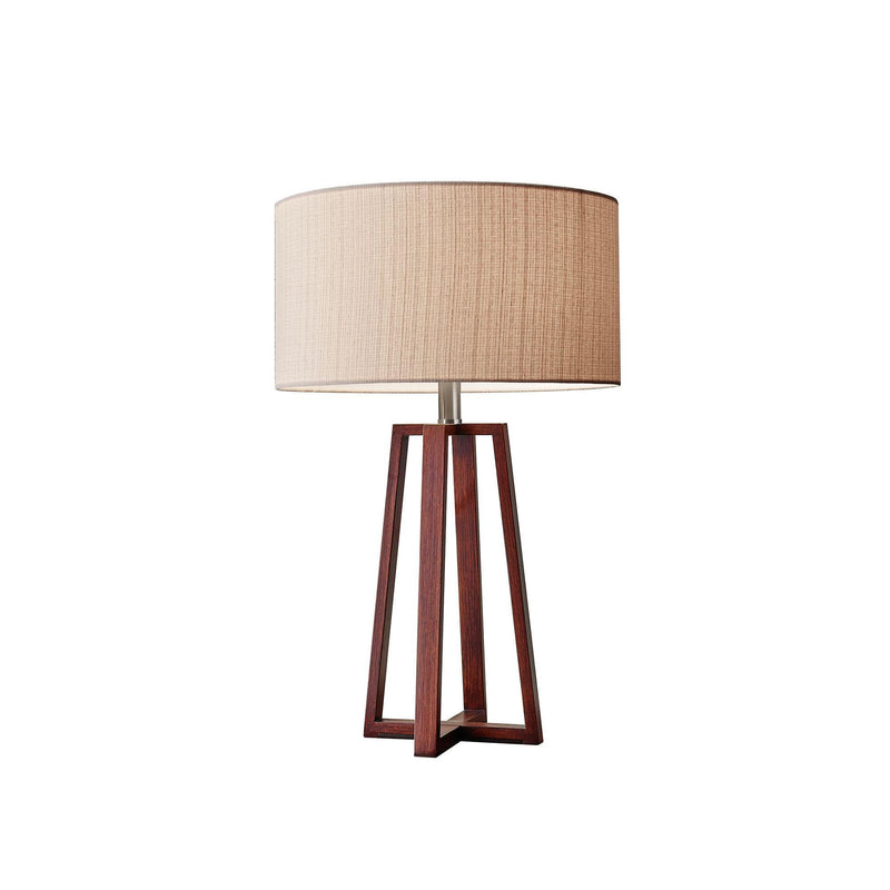 Quinn 23.75" Table Lamp in Walnut Birch Wood