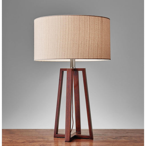 Quinn 23.75" Table Lamp in Walnut Birch Wood